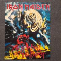 Iron Maiden The number of the beast  Postercard
