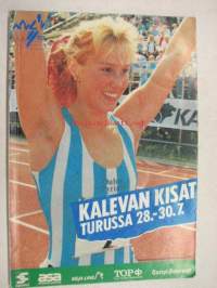 Kalevan kisat Turussa 28.-30.7.1989 käsiohjelma