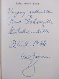 Lahti ennen meitä : kylä- ja kauppalakauden vaiheita (signeerattu, tekijän omiste)