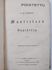 A. G. J. Hallsténin maatieteen oppikirja