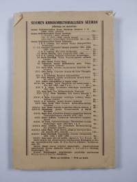 Suomen kirkkohistoriallisen seuran vuosikirja 1932