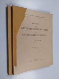 Recherches sur les mouvements propres des étoiles - dans la zone photographique de Helsingfors 1-2