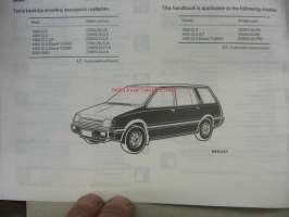 Mitsubishi Space Wagon 1987 -käyttöohjekirja