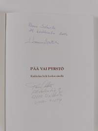 Pää vai pyrstö : Kukkolan kylä kosken äärellä (signeerattu, tekijän omiste)
