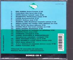 CD - Alkuperäiset esittäjät - Bonus CD 5 -  Kevyttä kotimaista, 1996.  20 kappaletta.(Pop, Pop Rock, Soft Rock, Ballad, Schlager, Soul)