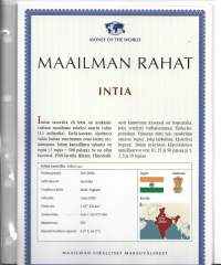 Intia  10,25,50 Paise 1,2,5,10 Rupees 7 kpl rahasarja 1999-2007  ulkomainen kolikko