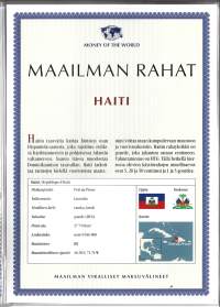 Haiti 5,20,50 Centimes, 1,5 Gourdes 5 kpl rahasarja 1997-2003 ulkomainen kolikko
