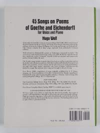 45 songs on poems of Goethe and Eichendorff : for voice and piano
