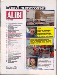 Alibi 2002 N:o 9. Käräjätuomarin seksiskandaali paisuu. Ennätyshuijarilla 339 rikosta. Rahankuljetusauton ryöstöyritys.