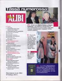 Alibi 1999 N:o 4.  Hyvinkään paloittelusurma. Seksipuhelimet - Näin sinua huijataan. Ally McBeal. Vankilana oma koti.
