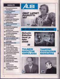 Alibi 1995 N:o 10. En murhannut isäänne! Syytetty hakkasi tuomarin. Kaljajanoinen Zetorilla kauppaan ikkunan läpi.