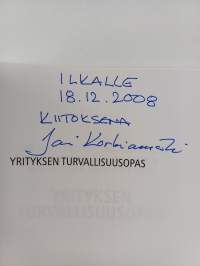 Yrityksen turvallisuusopas (signeerattu, tekijän omiste)
