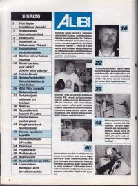 Alibi 1998 N:o 7. Sokean koira potkittiin hengiltä. Alibi FBI:n kurssilla. Vehmersalmen pankkiryöstö. Velanperintää pesäpallomailalla.