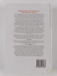 Relationships and networks in international markets