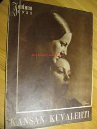 Kansan Kuvalehti 1933 Jouluna sis mm Mika Waltari ; Kirjailijan joulu