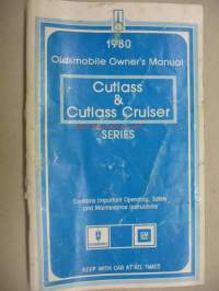 Oldsmobile Cutlass, Cutlass Cruiser 1980 -käyttöohjekirja englanniksi