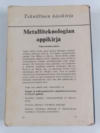 Metalliteknologian oppikirja : ammattioppilaitoksia varten