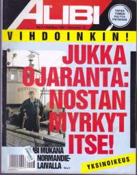 Alibi 1985 N:o 7.  Ojaranta nostaa myrkyt itse. Muukalaislegioonalainen Ryttylästä kärähti 5,5 kilosta pilveä. Kolmen sukupolven konstaapelit.