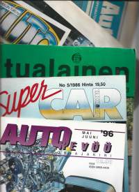 Auto Revue 96, Super CAR 1986,Tualainen 1984, Auto 88vja Automarkkinat 77 yht 5 lehteä