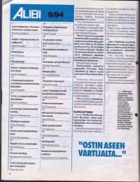 Alibi 1994 N:o 19.  Juha Valjakkala - vaarallinen vanki. Lestadiolaissuvun uhri vai murhaaja? Veltto Virtasen täydellinen rikos
