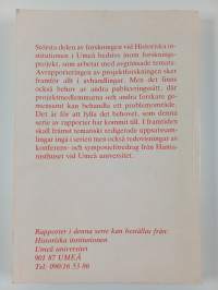Kontroll och kontrollerade - formell och informell kontroll i ett historiskt perspektiv