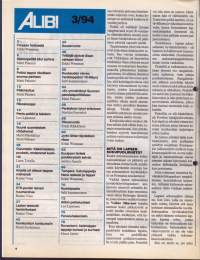 Alibi 1994 N:o 3. Forssan lapsiseksiskandaalin salat. Eurajoen törkeä pankkiryöstö. Suuret suomalaiset rötösherrat