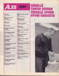Alibi 1994 N:o 2. Satanisti Kauko Röyhkä. Lasermies.  Suurliikemiehen bensapullo. Martti pelasti pikkuvauvat.
