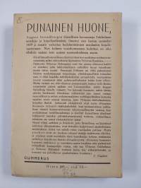 Punainen huone : kuvauksia taiteilija- ja kirjailijaelämästä