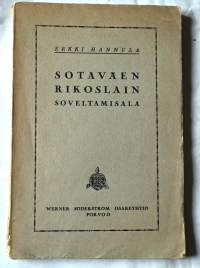 Sotaväen rikoslain soveltamisala