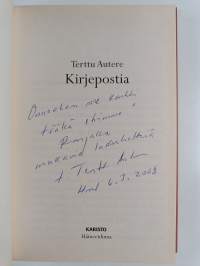 Kirjepostia (signeerattu, tekijän omiste)