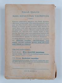 Mies menettää vaimonsa