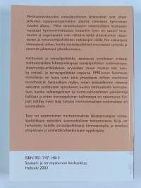 Instituutiot ja sosiaalipolitiikka : johdatus institutionaalisen muutoksen tutkimukseen