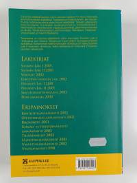 Ympäristölainsäädäntö 2002
