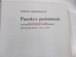 Paasikivi peräsimessä. Pääministerin sihteerin muistelmat 1944-1948