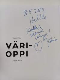 Värioppi : Kolumneja (signeerattu, tekijän omiste)