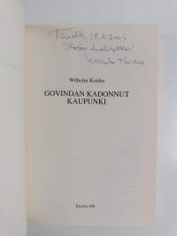 Govindan kadonnut kaupunki (signeerattu, tekijän omiste)