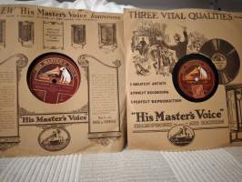 Gluntarne, 2 kpl His Masters Voice, savikiekkoa