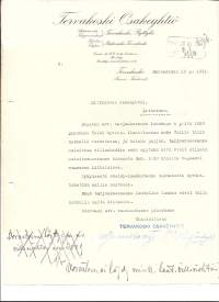 Tervakoski Oy Tervakoski   1931- firmalomake