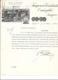 Tampereen Verkatehdas Oy Tampere  1931- firmalomake