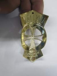 Union - Garanterat fabrikat -polkupyörän keulamerkki / runkomerkki -bicycle emblem / badge