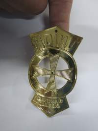 Union - Garanterat fabrikat -polkupyörän keulamerkki / runkomerkki -bicycle emblem / badge