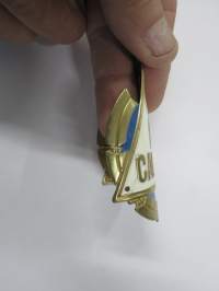 Camping -polkupyörän keulamerkki / runkomerkki -bicycle emblem / badge