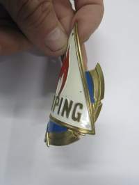 Camping -polkupyörän keulamerkki / runkomerkki -bicycle emblem / badge