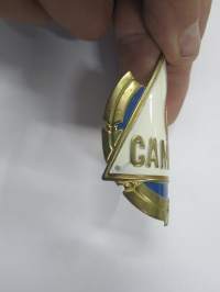 Camping -polkupyörän keulamerkki / runkomerkki -bicycle emblem / badge