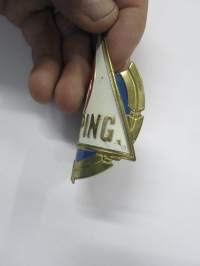 Camping -polkupyörän keulamerkki / runkomerkki -bicycle emblem / badge