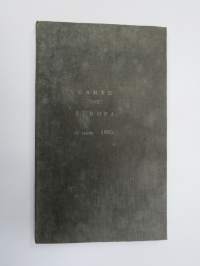 Karte von Europa im Jahre 1860 -Euroopan kartta, mukana tuolloisten &quot;regenttien&quot; eli hallitsijoiden luettelo