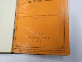 Karte von Europa im Jahre 1860 -Euroopan kartta, mukana tuolloisten &quot;regenttien&quot; eli hallitsijoiden luettelo