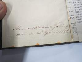 Karte von Europa im Jahre 1860 -Euroopan kartta, mukana tuolloisten &quot;regenttien&quot; eli hallitsijoiden luettelo