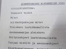 Celsius Heaters - Wintermiser 6500 vesikiertoinen sisätila- / moottorilämmitin -asennusohjeet, käyttö ym. myös ruotsinkielinen osuus