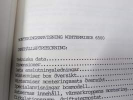 Celsius Heaters - Wintermiser 6500 vesikiertoinen sisätila- / moottorilämmitin -asennusohjeet, käyttö ym. myös ruotsinkielinen osuus